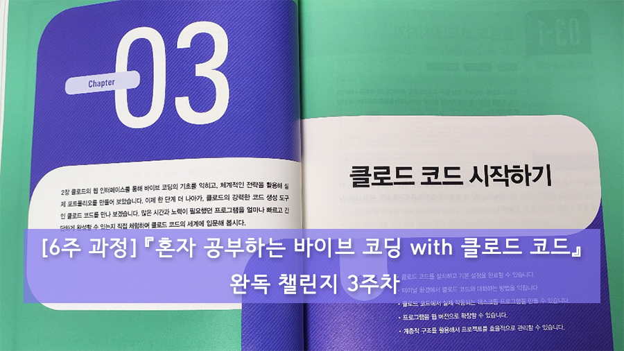 혼자 공부하는 바이브 코딩 with 클로드 코드 3주차
