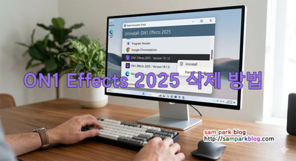 ON1 Effects 2025 삭제 안될 때 해결 방법 (Geek Uninstaller 강제 제거)