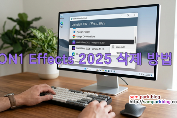 ON1 Effects 2025 삭제 안될 때 해결 방법 (Geek Uninstaller 강제 제거)