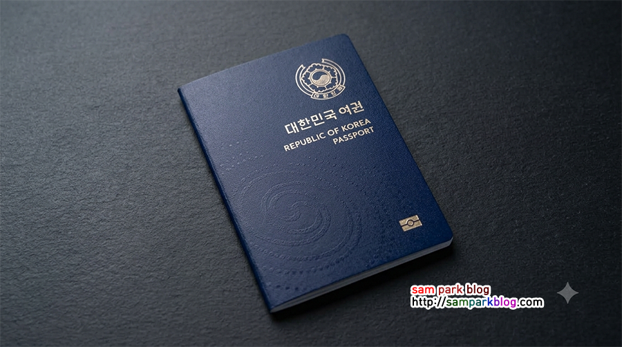 대한민국 전자여권 정면 모습